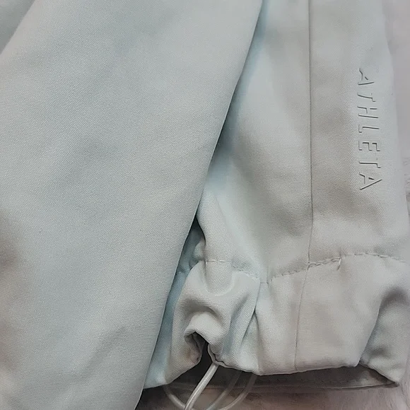 NWT Athleta Mint Green Everywhere Windbreaker Jacket w/ Hidden Hood. Small - Picture 12 of 12